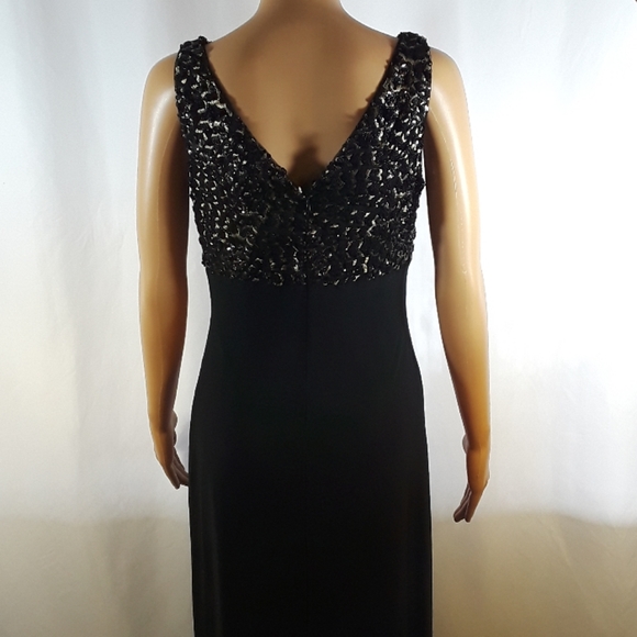 Ralph Lauren Sequin Embroidered Jersey Gown - Picture 8 of 8